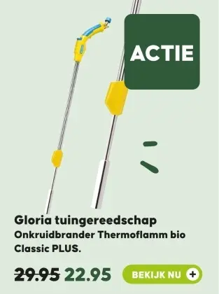 Aanbieding: Gloria tuingereedschap Onkruidbrander Thermoflamm bio