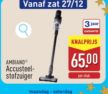 Promotie: Accusteel-stofzuiger