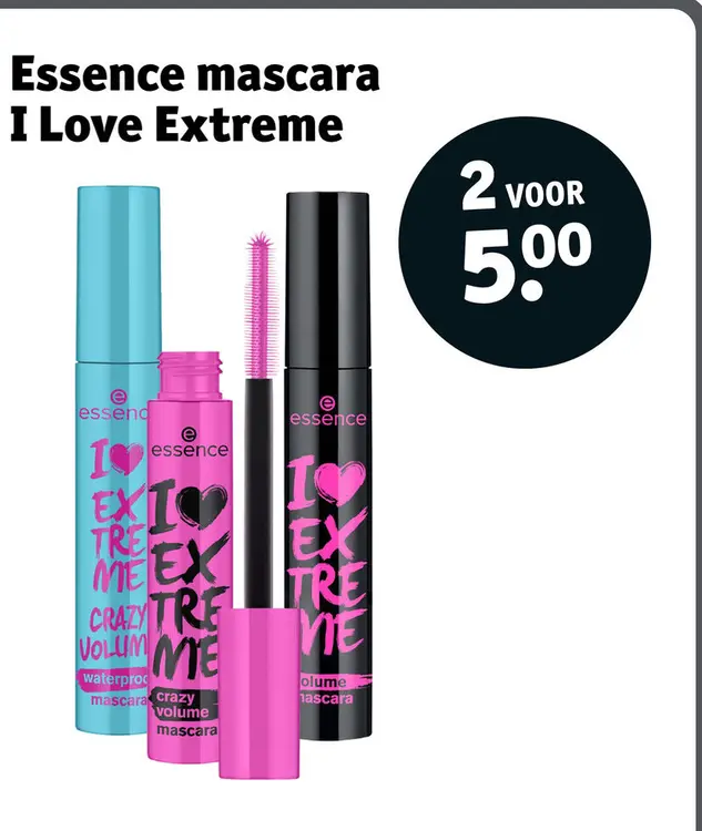 Promotie: Essence mascara I Love Extreme