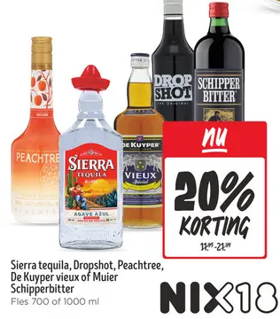 Aanbieding: Diverse likeuren en sterke dranken