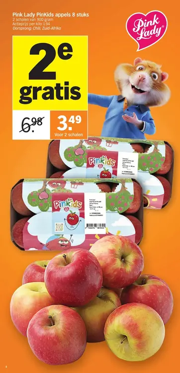 Promotie: PinKids appels 8 stuks