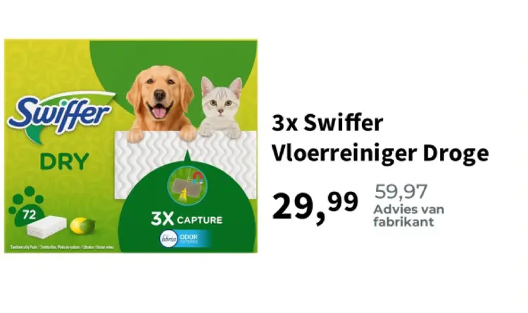 Promotie: Swiffer Vloerreiniger Droge
