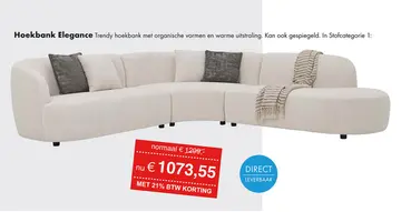 Aanbieding: Elegance hoekbank