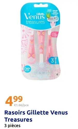 Offre: Rasoirs Gillette Venus Treasures