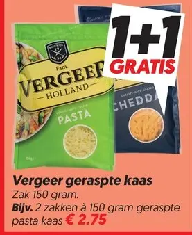 Aanbieding: Vergeer geraspte kaas