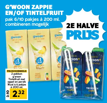 Aanbieding: Zappie en/of Tintelfruit