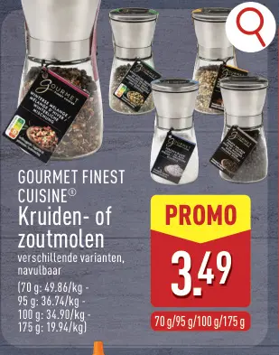 Promotie: Kruiden- of zoutmolen