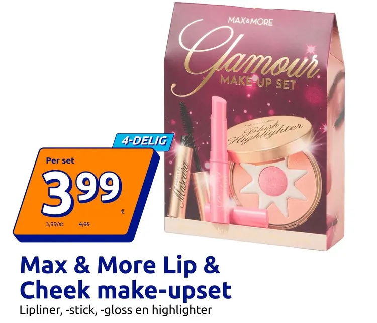 Promotie: Max & More Lip & Cheek make-upset