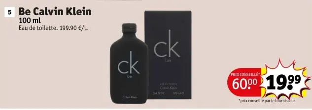 Offre: Be Calvin Klein