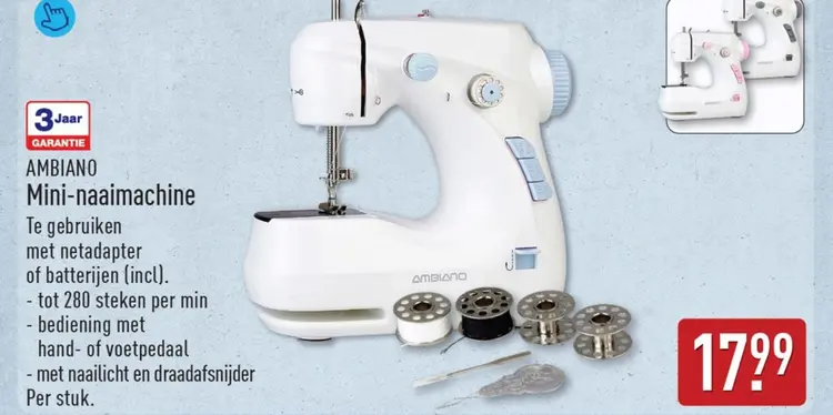Aanbieding: Mini-naaimachine