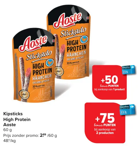 Promotie: Kipsticks High Protein