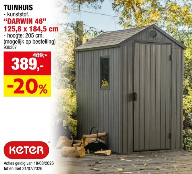 Promotie: Tuinhuis