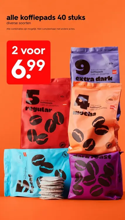 Promotie: Alle koffiepads