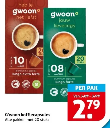 Aanbieding: koffiecapsules