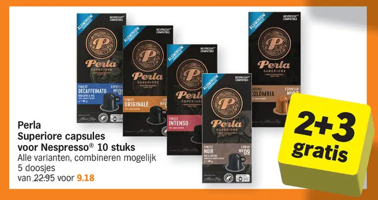 Promotie: Perla Superiore capsules voor Nespresso 10 stuks