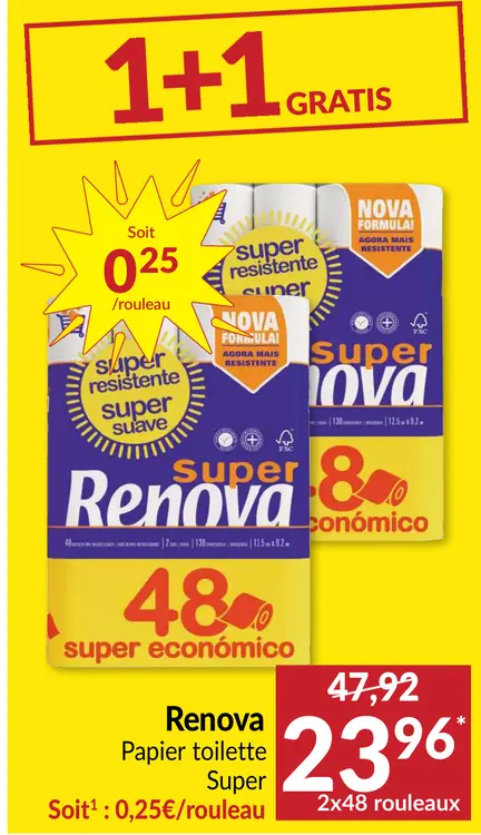 Offre: Papier toilette