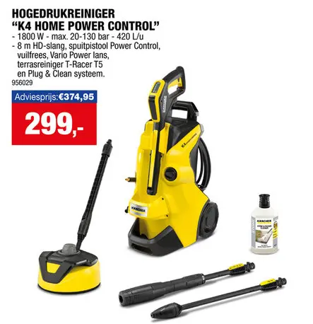 Promotie: Hogedrukreiniger "k4 home power control"