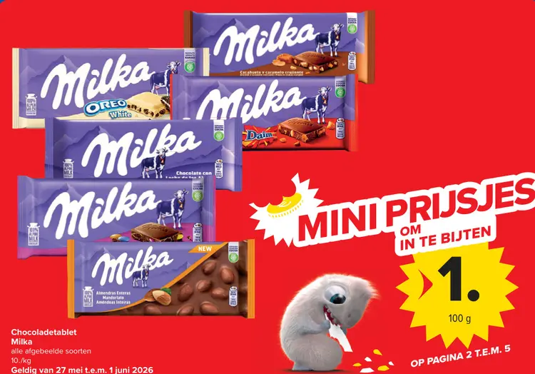 Promotie: Chocoladetablet