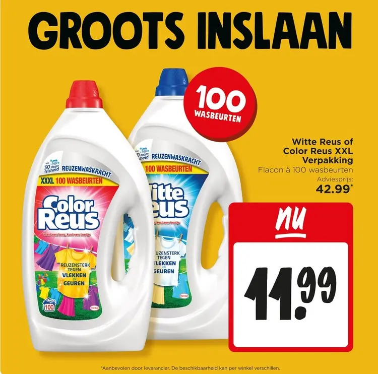 Aanbieding: Witte Reus of Color Reus XXL Verpakking