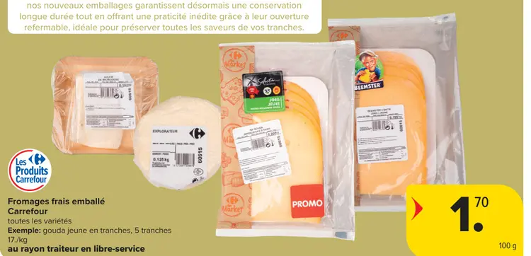 Offre: Fromages frais emballé Carrefour