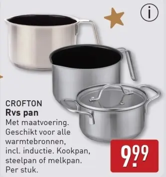 Aanbieding: Rvs pan