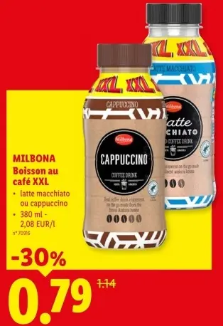 Offre: Boisson au café XXL