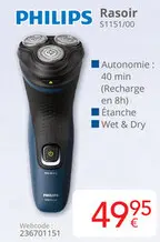 Offre: PHILIPS Rasoir