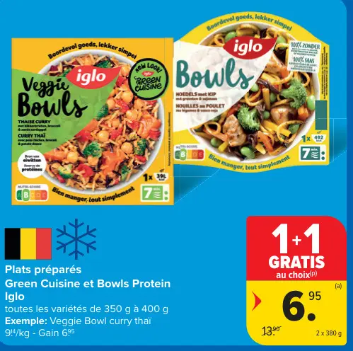 Offre: Plats préparés Green Cuisine et Bowls Protein