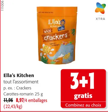 Offre: Crackers Carottes-romarin