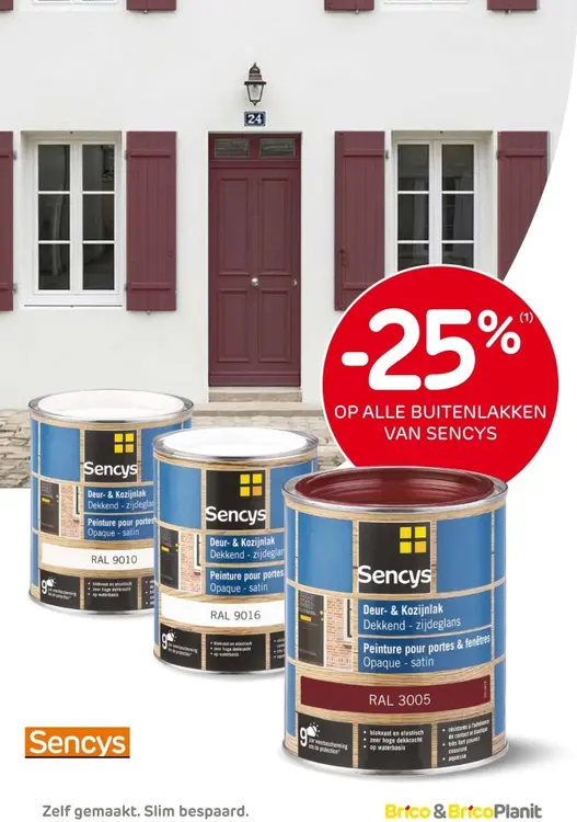 Promotie: Deur- & Kozijnlak Dekkend - zijdeglans