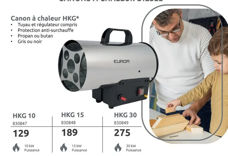 Offre: Canon à chaleur HKG