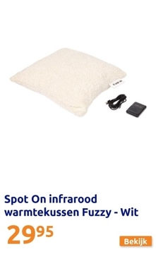 Aanbieding: Spot On infrarood warmtekussen Fuzzy - Wit