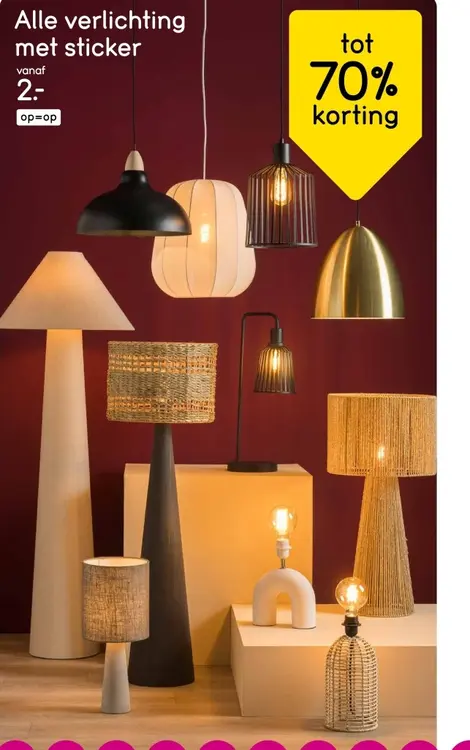 Aanbieding: Alle verlichting met sticker