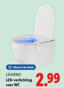 Aanbieding: LED-verlichting voor WC