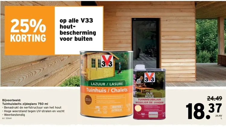 Promotie: Tuinhuisbeits zijdeglans