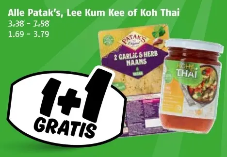 Aanbieding: Patak's, Lee Kum Kee Or Koh Thai