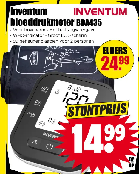 Aanbieding: Bloeddrukmeter BDA435