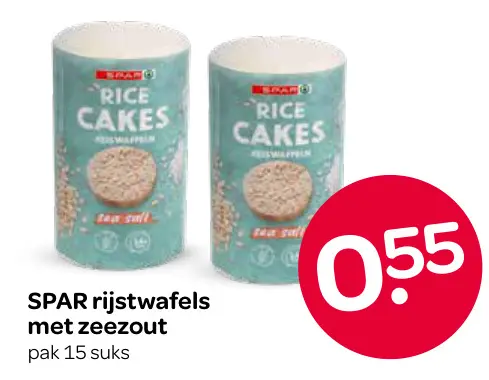 Aanbieding: Rijstwafels met zeezout