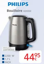 Offre: Bouilloire HD9350
