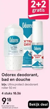 Aanbieding: Odorex deodorant, bad en douche