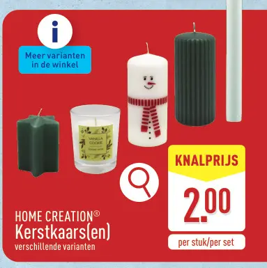 Aanbieding: Kerstkaars(en)