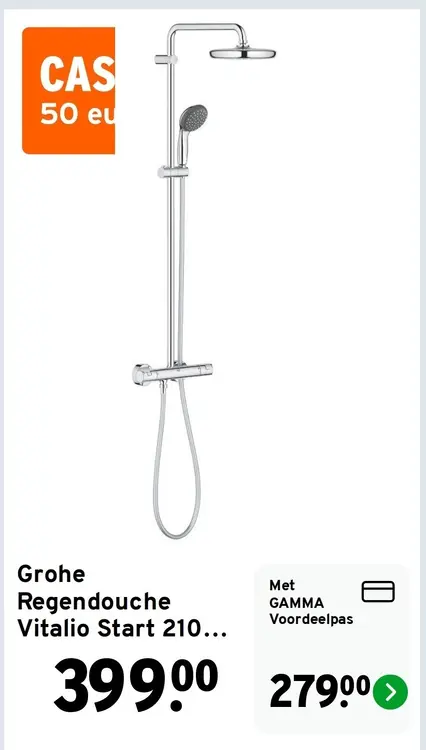 Aanbieding: Regendouche Vitalio Start 210