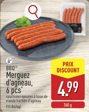 Offre: Merguez d'agneau