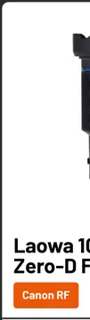 Aanbieding: Laowa 10mm f/2 Zero-D FF
