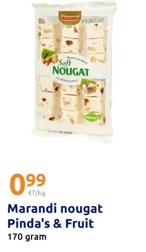 Aanbieding: Marandi nougat Pinda's & Fruit