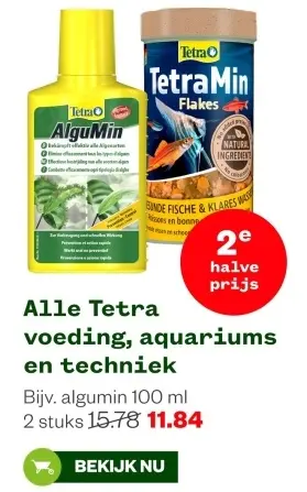 Aanbieding: Tetra voeding, aquariums en techniek