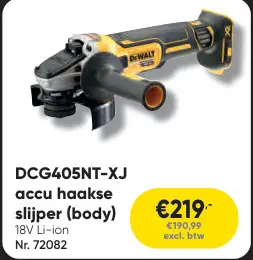 Promotie: accu recirozaag machine