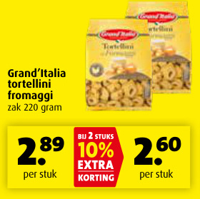 Aanbieding: Grand'Italia tortellini fromaggi zak
