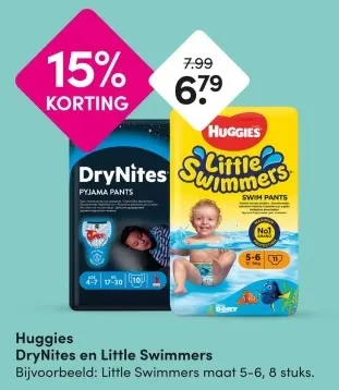 Aanbieding: Huggies DryNites en Little Swimmers