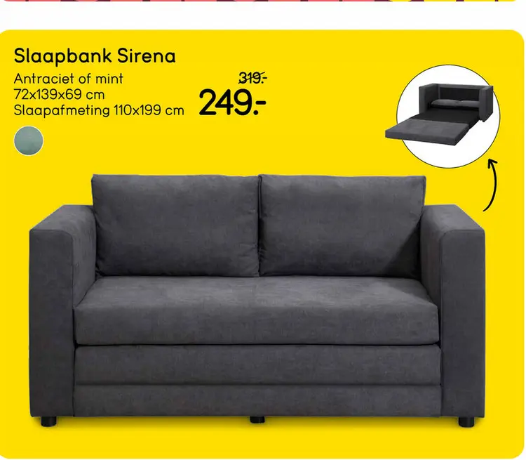 Aanbieding: Slaapbank Sirena